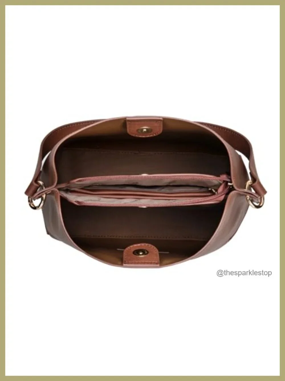 Medium Hobo Bag for Women, Faux Leather Shoulder Purse with 3 Compartments,